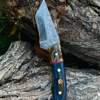 Damascus Steel EDC Style Tanto Oda