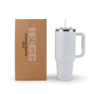 Hogg 40oz Powder Coated Big Swig Tumbler - White