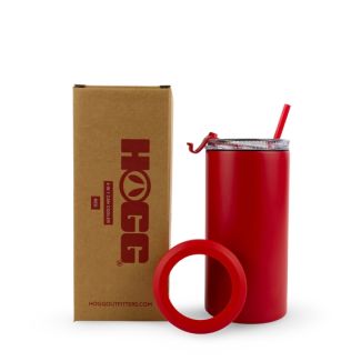 Hogg 4 in 1 Powder Coated Can Cooler - Red