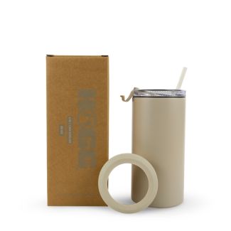 Hogg 4 in 1 Powder Coated Can Cooler - Beige