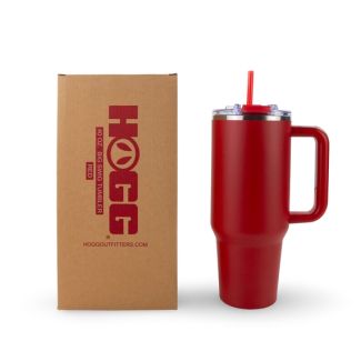 Hogg 40oz Powder Coated Big Swig Tumbler - Red