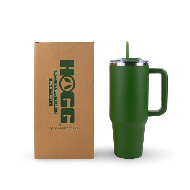 Hogg 40oz Powder Coated Big Swig Tumbler - Hunter Green