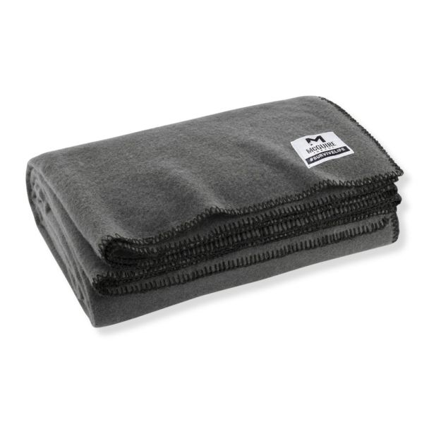 McGuire Army Navy Grey Camping Wool Blanket