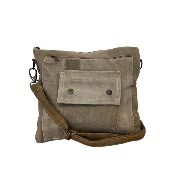 Recycled Military Tent Crossbody Bag