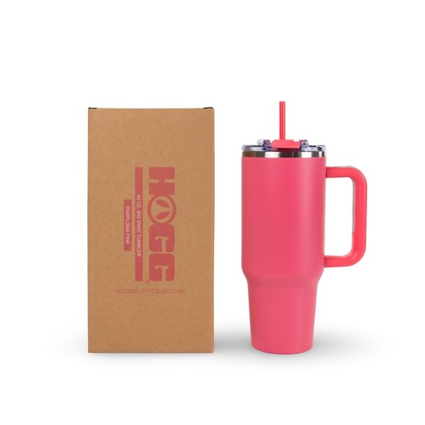 Hogg 40oz Powder Coated Big Swig Tumbler - Pamplona Pink