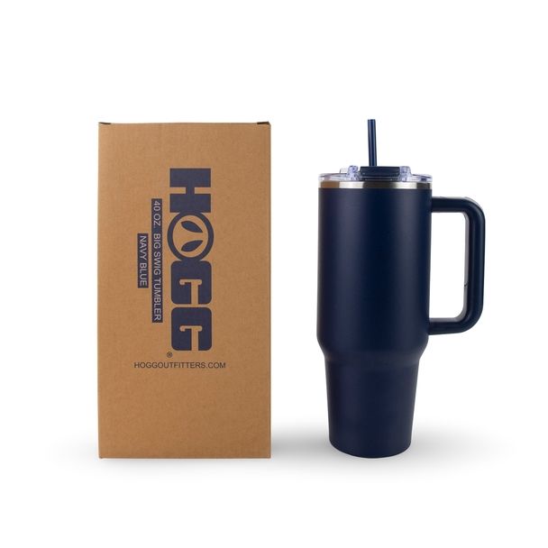 Hogg 40oz Powder Coated Big Swig Tumbler - Navy Blue