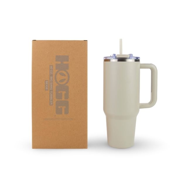 Hogg 40oz Powder Coated Big Swig Tumbler - Beige
