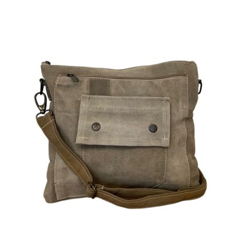 Recycled Military Tent Crossbody Bag