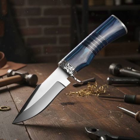 Exquisite Handcrafted Damascus Steel Knife