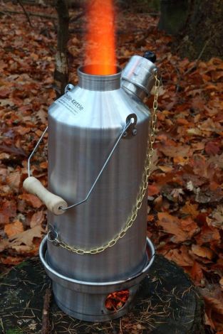 Silver Anodised Aluminium Ghillie Camping Kettles